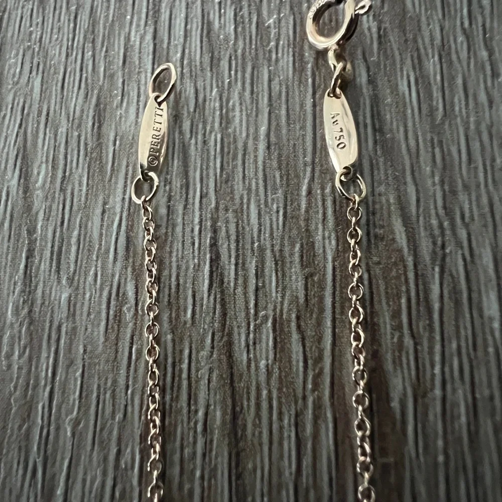 Tiffany & Co. Gold Heart Necklace with Silver Accents - Picture 10 of 10